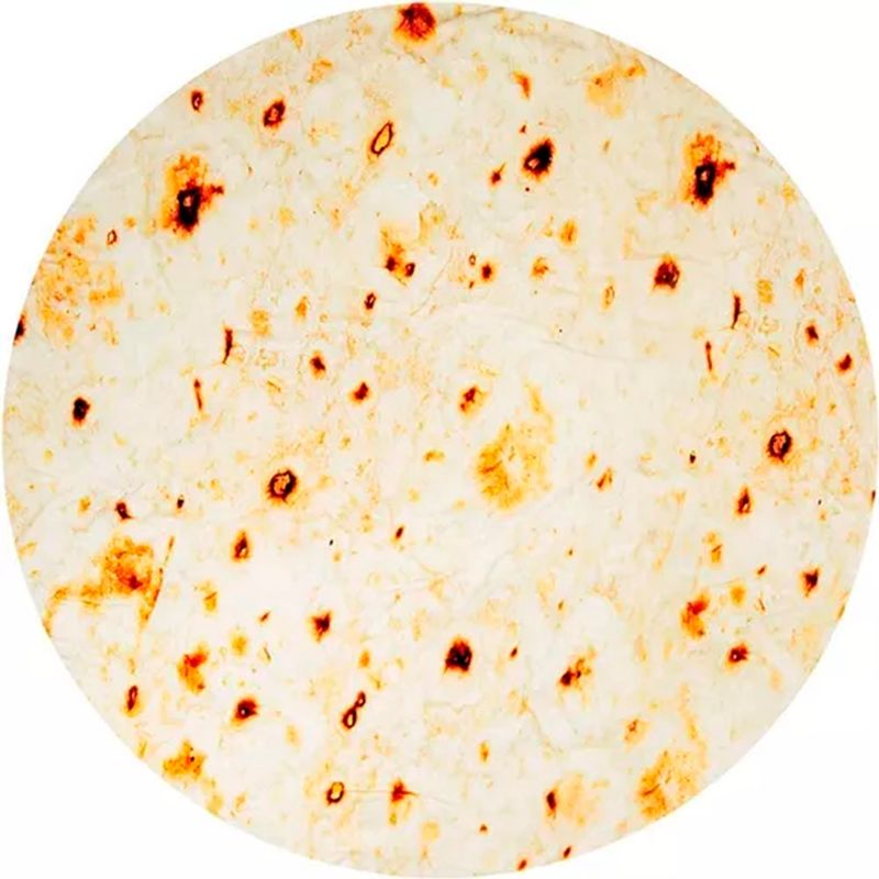 OFERTABKN - Manta De Tortilla De Franela Redonda 200cm Diametro