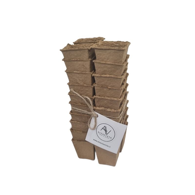 ALTAVISTA - Macetero Biodegradables 40 uni 5x5 cuadrado…