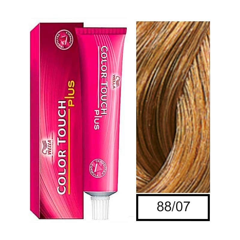 WELLA - Tintura Semipermanente  88/07 Color Touch Plus  Más Oxidante.-