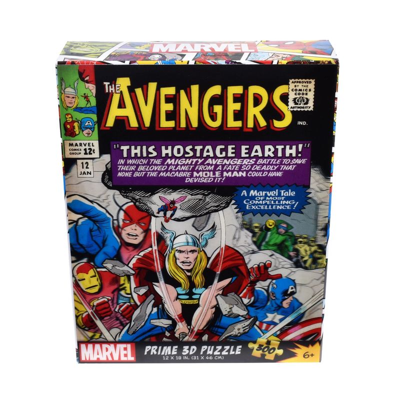 MARVEL - Puzzle 3d De 300 Piezas Marvel Comics Vintage - Avengers
