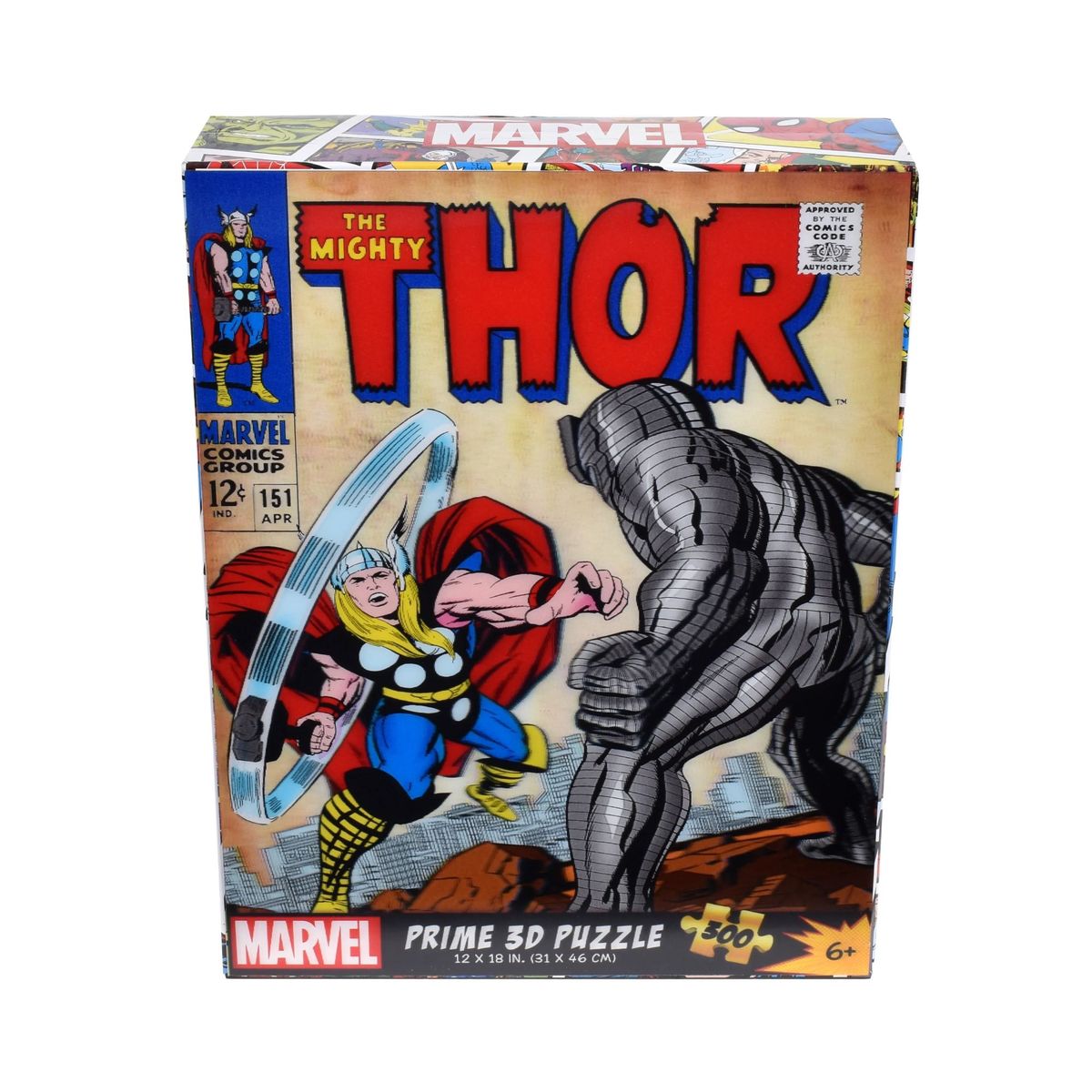 MARVEL - Puzzle 3d De 300 Piezas Marvel Comics Vintage - Thor