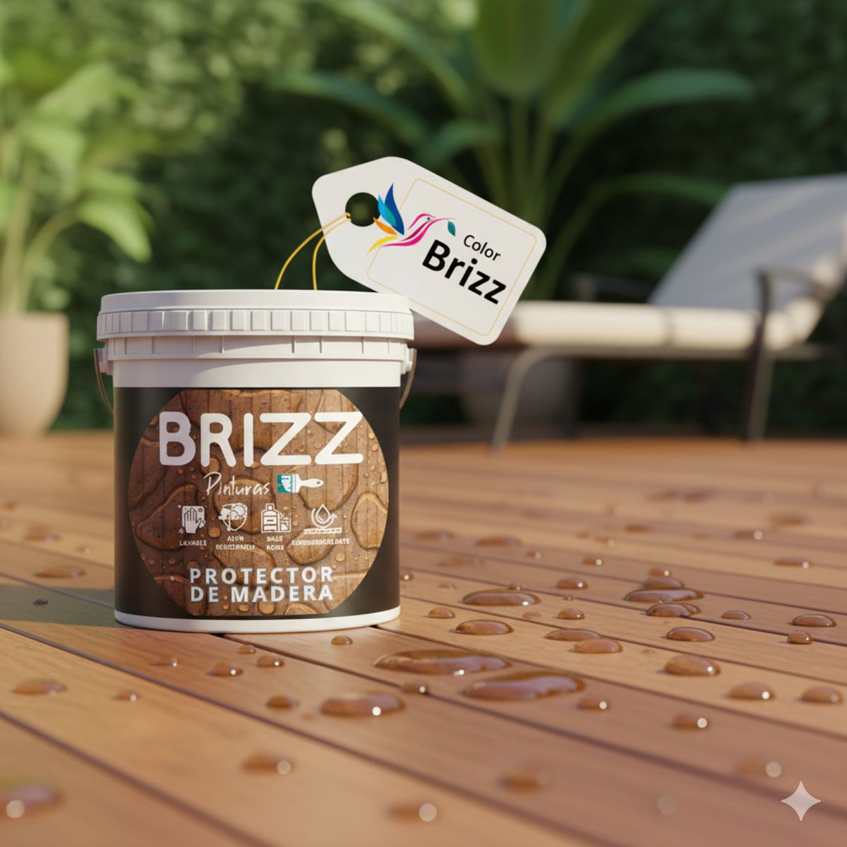 BAUM - PROTECTOR DE MADERA  CAOBA  BRIZZ