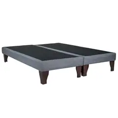 BLOCCARE - Base de Cama Emma 2 Plazas Dividida de 200 cm - Patas 19.5 cm