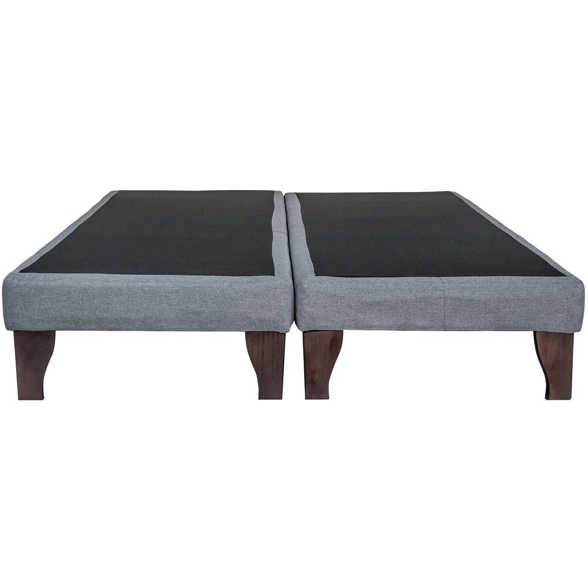 BLOCCARE - Base de Cama Emma 2 Plazas Dividida Box 13 cm de 200 cm - Patas 19.5 cm