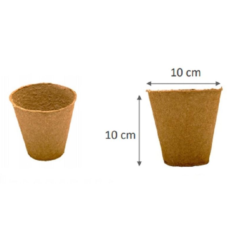ALTAVISTA - Macetero Biodegradables 20 uni 10x10 redondo