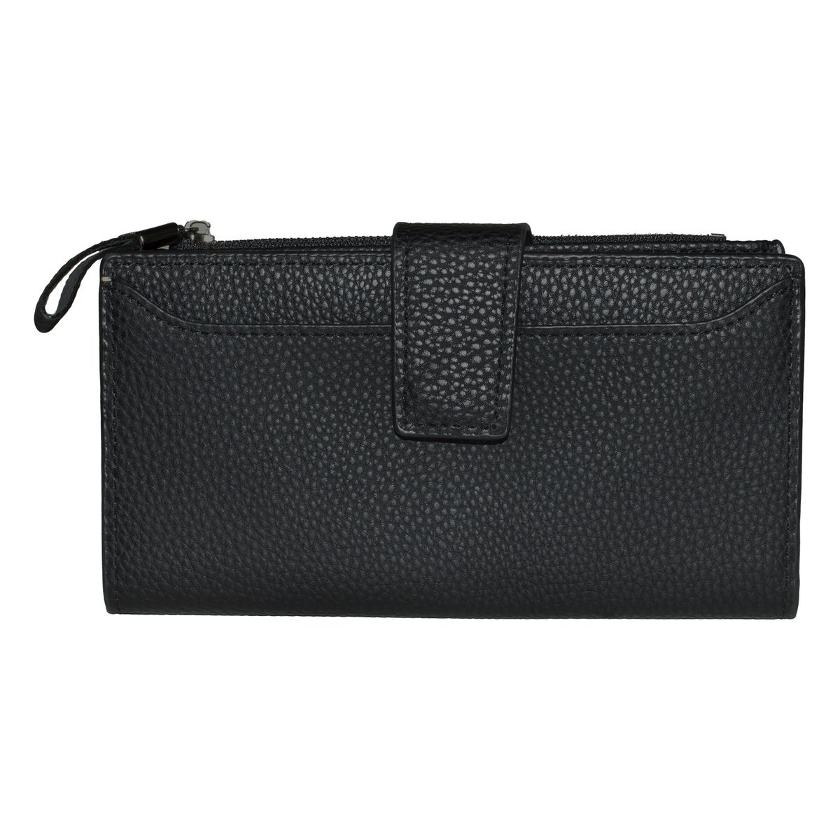 MAILEA - Billetera grande c/ chapeta mujer negro