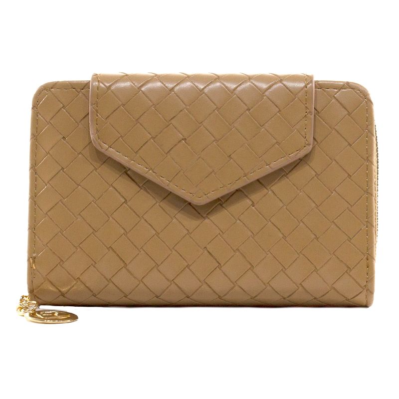 MAILEA - Billetera mediana full petate mujer taupe