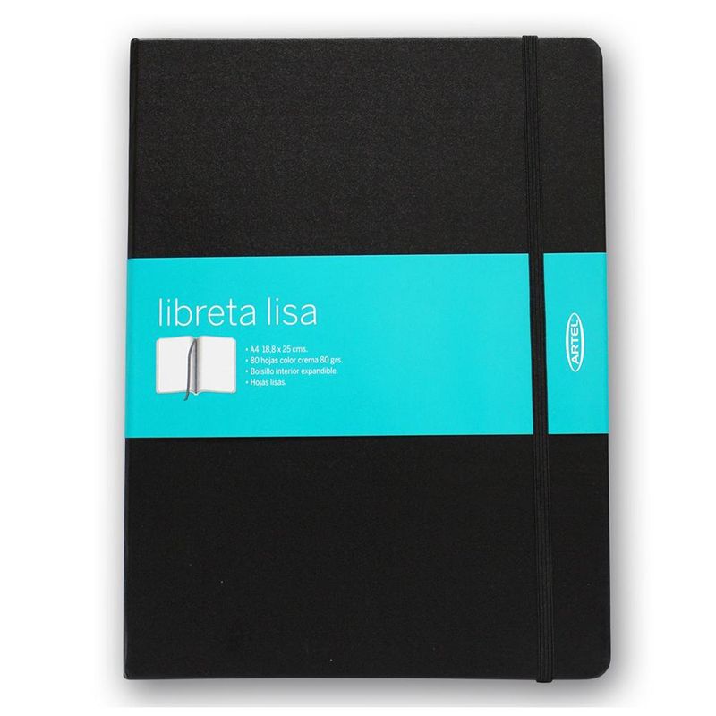 ARTEL - Libreta Negra Lisa A6 Artel