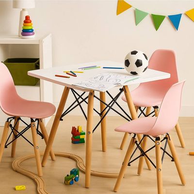 Imagen 2 del producto Mesa Infantil Eames Blanca Cuadrada