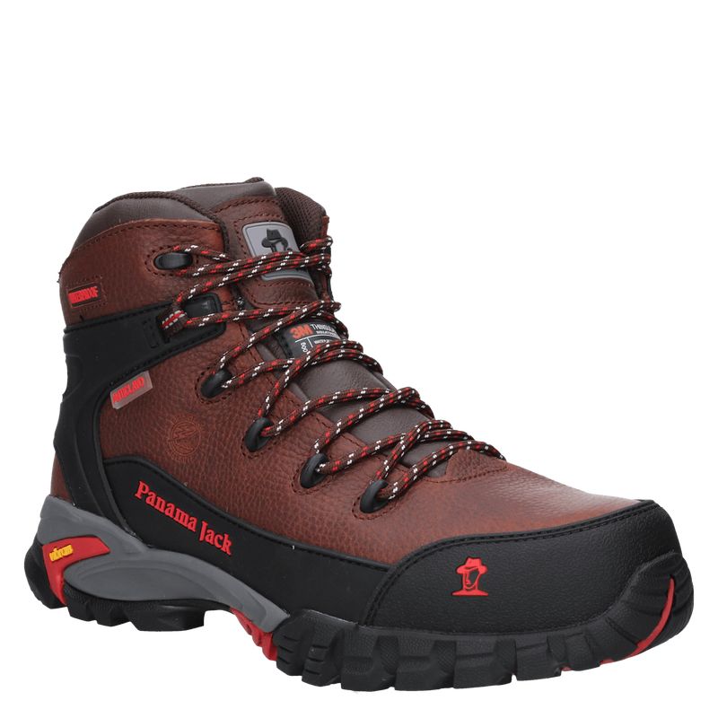 PANAMA JACK - Zapato de Seguridad Hombre Café Panama Jack.