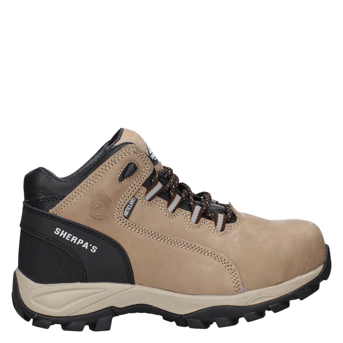 SHERPAS - Zapato de Seguridad Hombre Café Sherpas