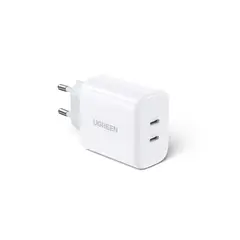 UGREEN - Cargador PD USB-C + USB-C 40W (20W+20W) Blanco