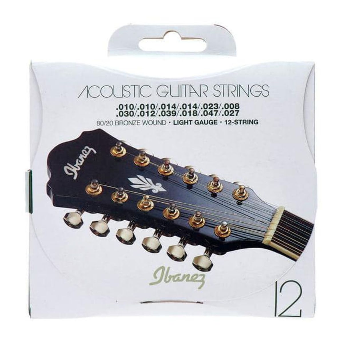 IBANEZ - IACS12C CUERDAS GUITARRA FOLK 12 CUERDAS IBANEZ IBANEZ