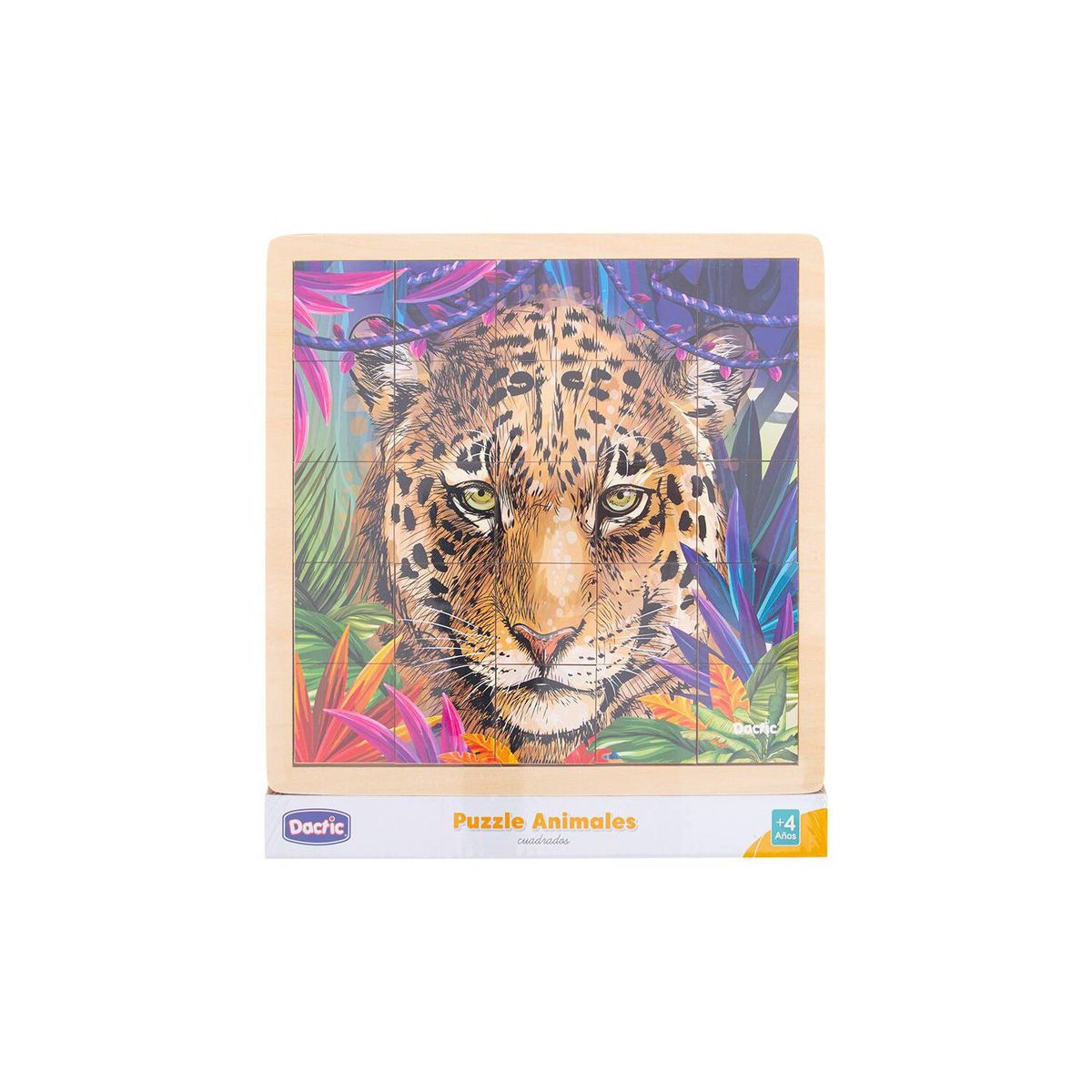 DACTIC - Puzzle Leopardo madera
