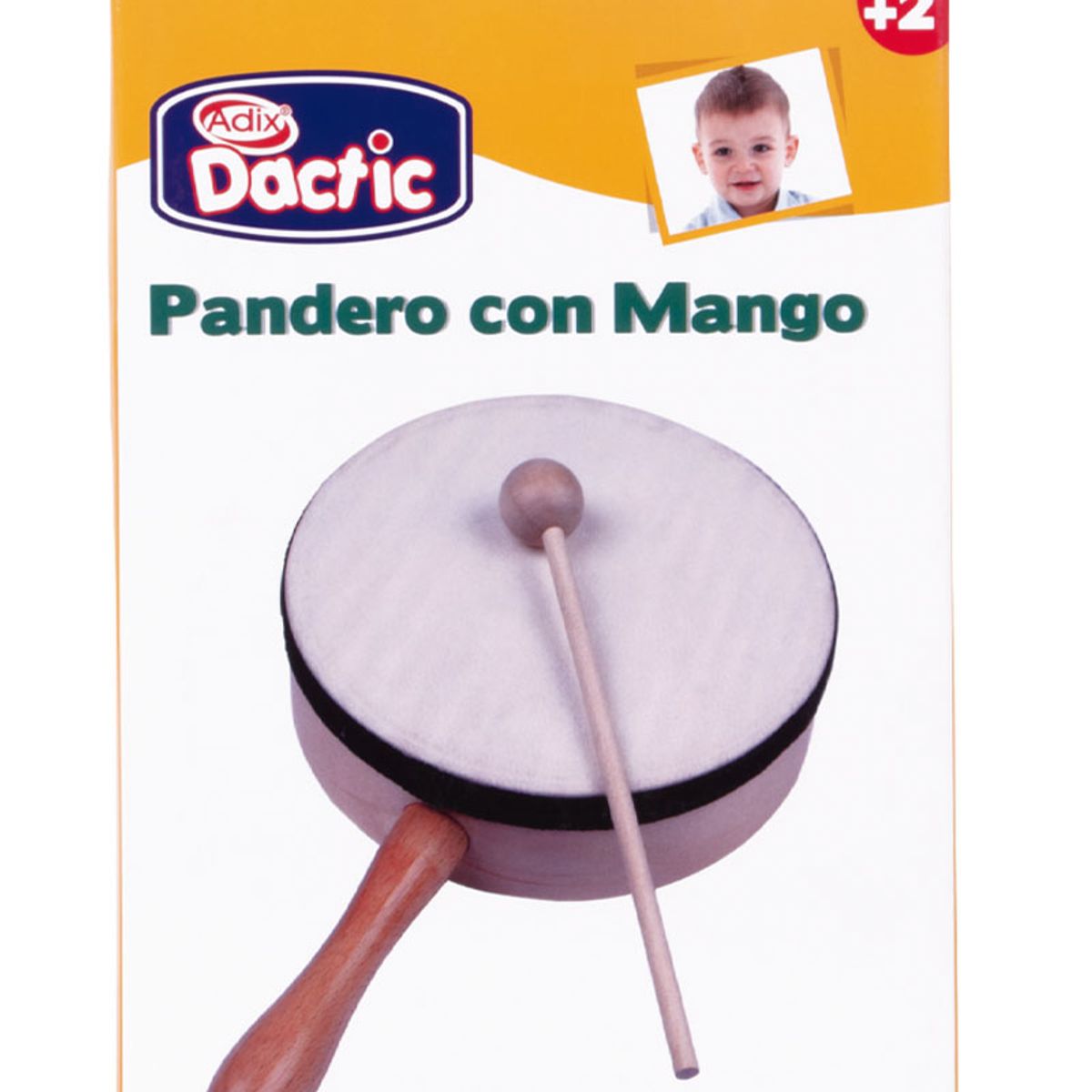 DACTIC - Pandero con mango 15 cm