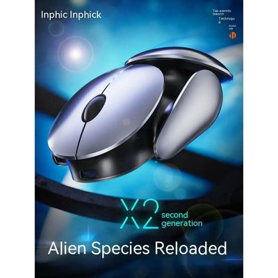 Imagen 2 del producto Mouse Inalambrico Aluminio Con Click Silencioso Recargable