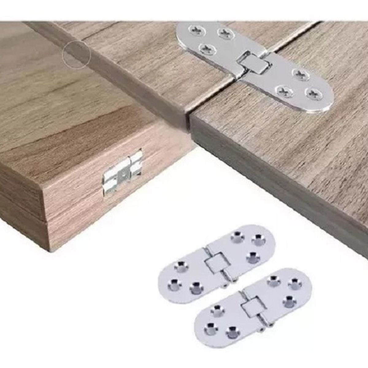 GENERICO - Bisagra Para Puerta Mueble Armario Plegable 180° 2 Unidades…