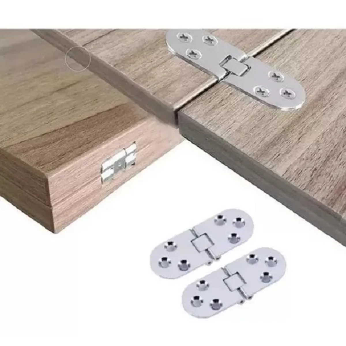 GENERICO - Bisagra Para Puerta Mueble Armario Plegable 180° 2 Unidades…