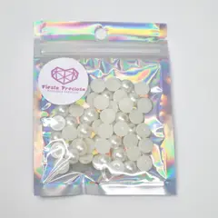 GENERICO - Media Perlas Marfil Perlado Grande