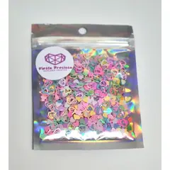 GENERICO - Lentejuela Mini Corazones Multicolores Color Pastel