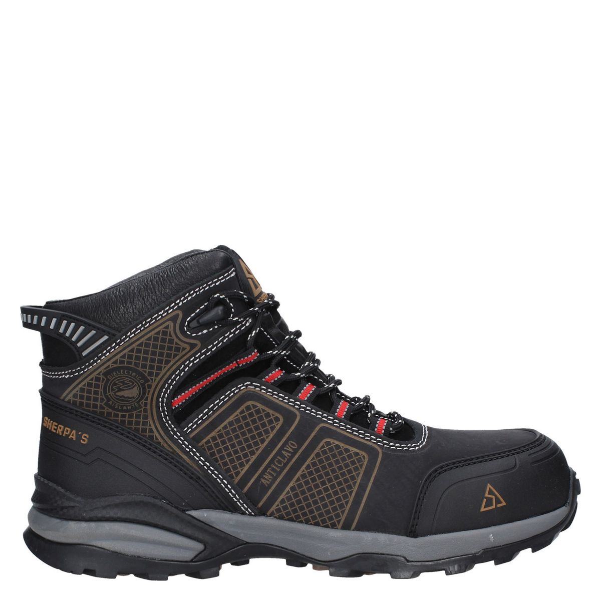 SHERPAS - Zapato de Seguridad Hombre Negro Sherpas