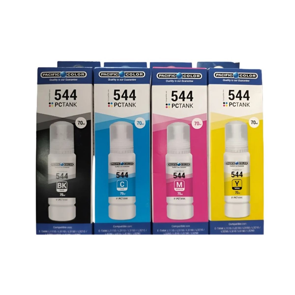 GENERICO - Pack 4 Tintas Epson 544 Para Ecotank