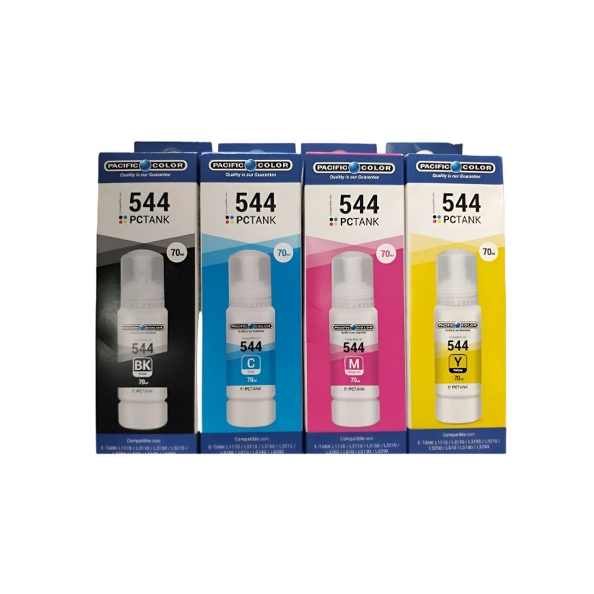 GENERICO - Pack 4 Tintas Epson 544 Para Ecotank