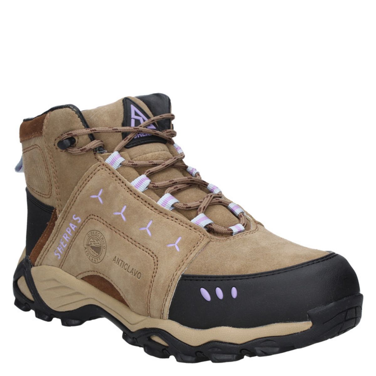 SHERPAS - Zapato de Seguridad Mujer Camel Sherpas