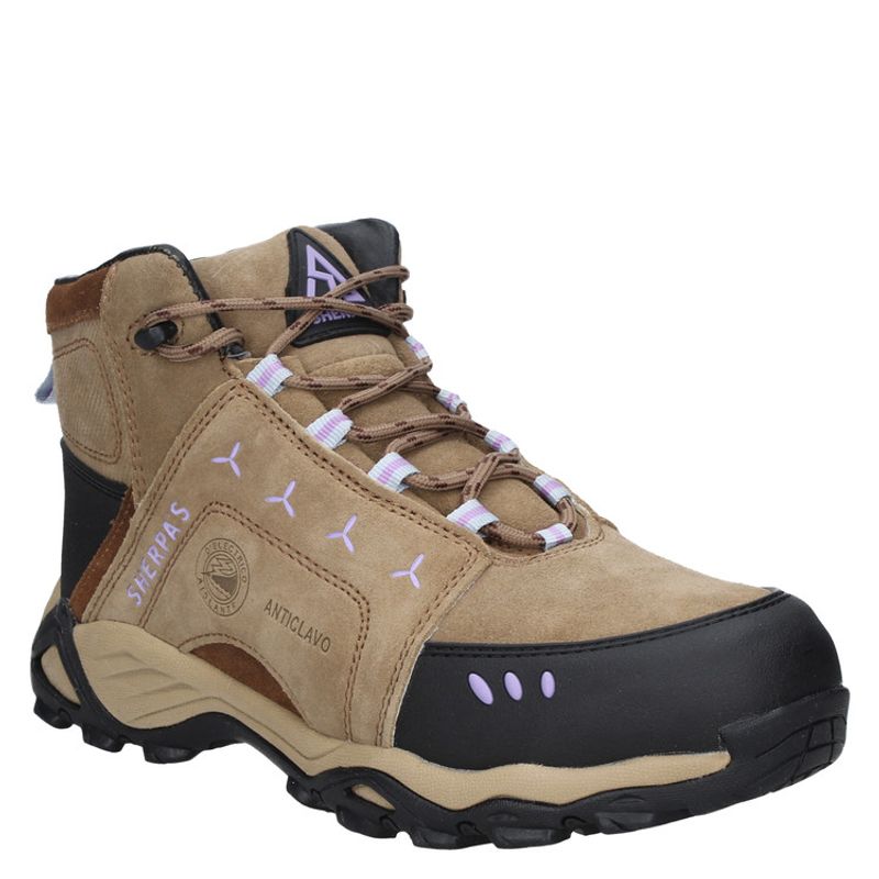SHERPAS - Zapato de Seguridad Mujer Camel Sherpas
