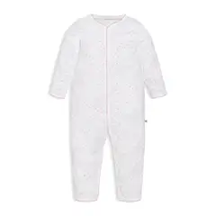 POMPON PIMA - Enterito Pijama bebé niña - Algodon Pima - Corazones Rosa