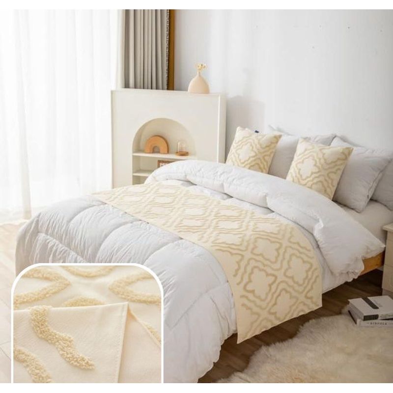 TODOHOGAR SANTIAGO DE CHILE - Piecera Bordada Beige