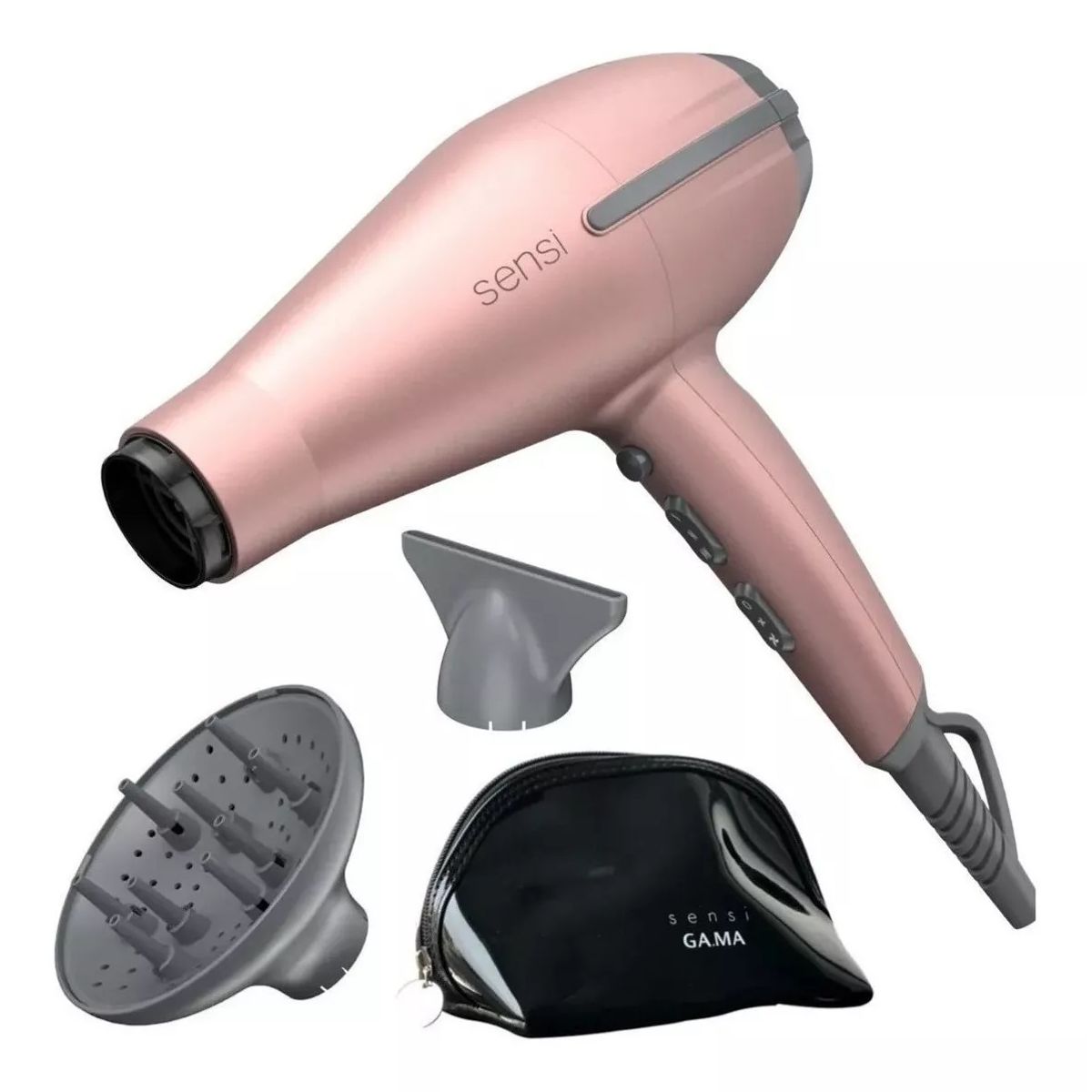 GAMA - Secador De Pelo Gama Italy Sensi Tempo 5d Rosa 220v