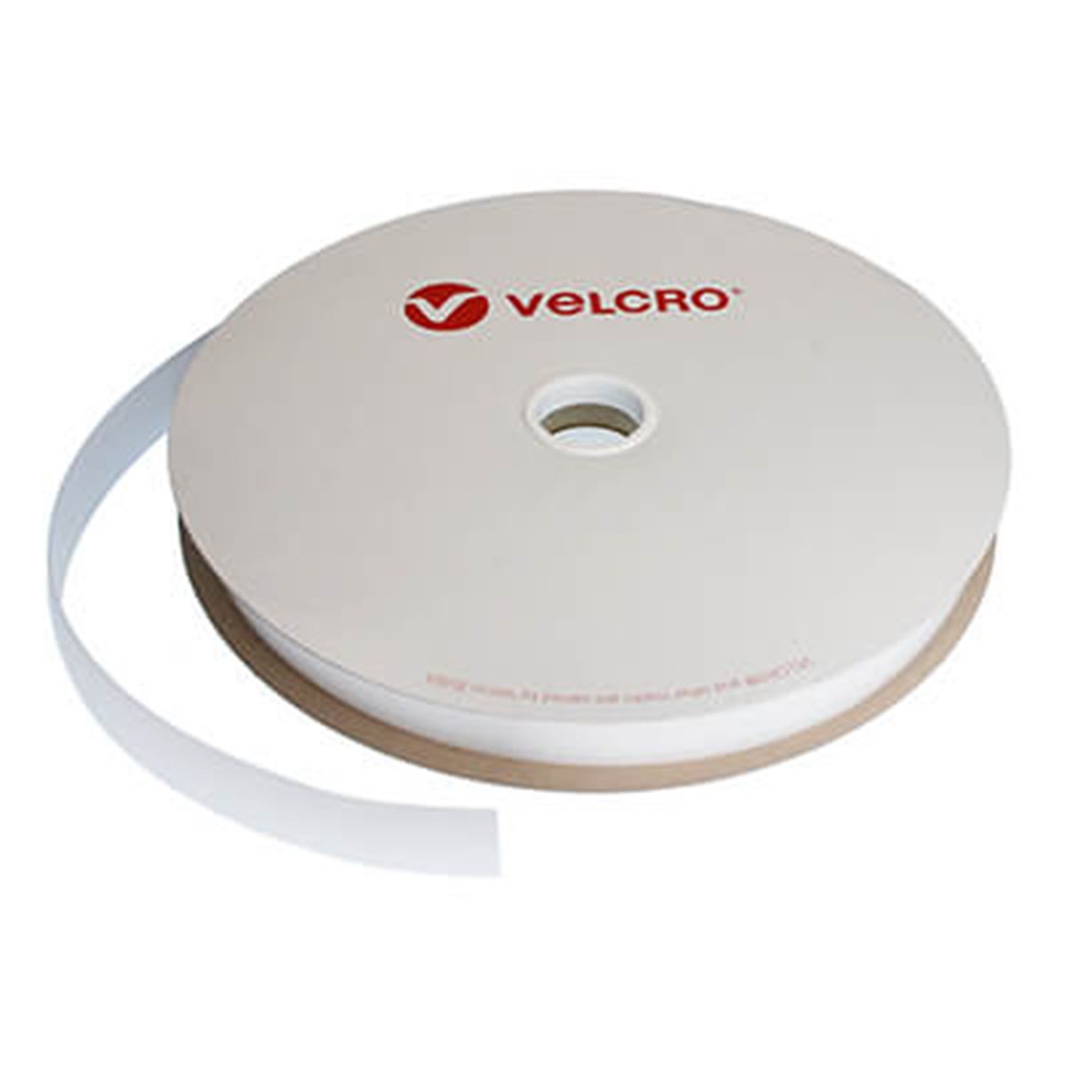 GENERICO - Velcro 25 mm Blanco Gancho Rollo de 25 Metros