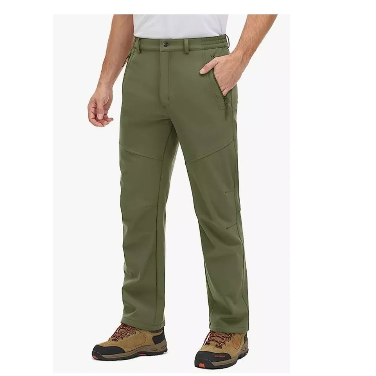 GENERICO - Pantalon Termico Softshell Impermeable Hombre…