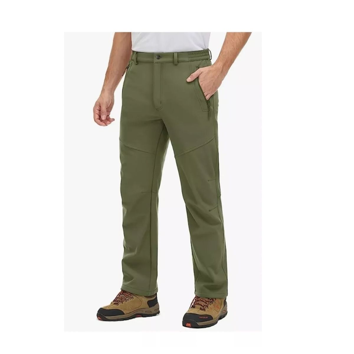 GENERICO - Pantalon Termico Softshell Impermeable Hombre…