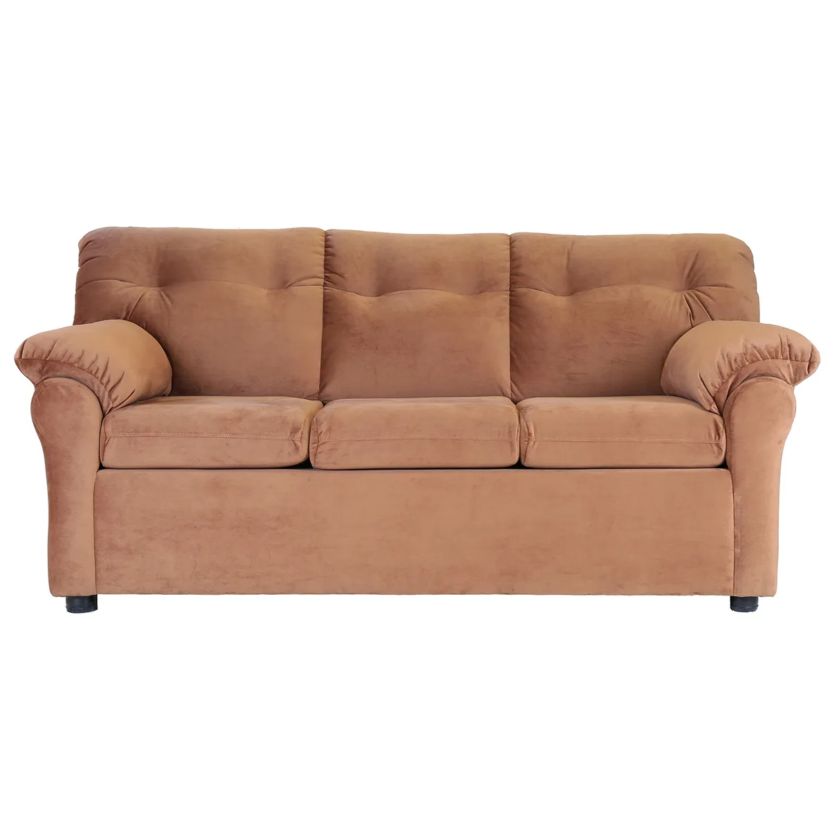 MUEBLES AMERICA - Living América 32 Tela Felpa  Tostado