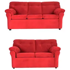 MUEBLES AMERICA - Living América 32 Tela Felpa Rojo