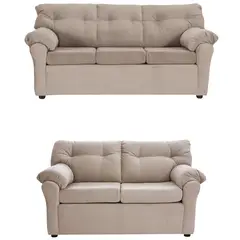 MUEBLES AMERICA - Living América 32 Tela Felpa Beige