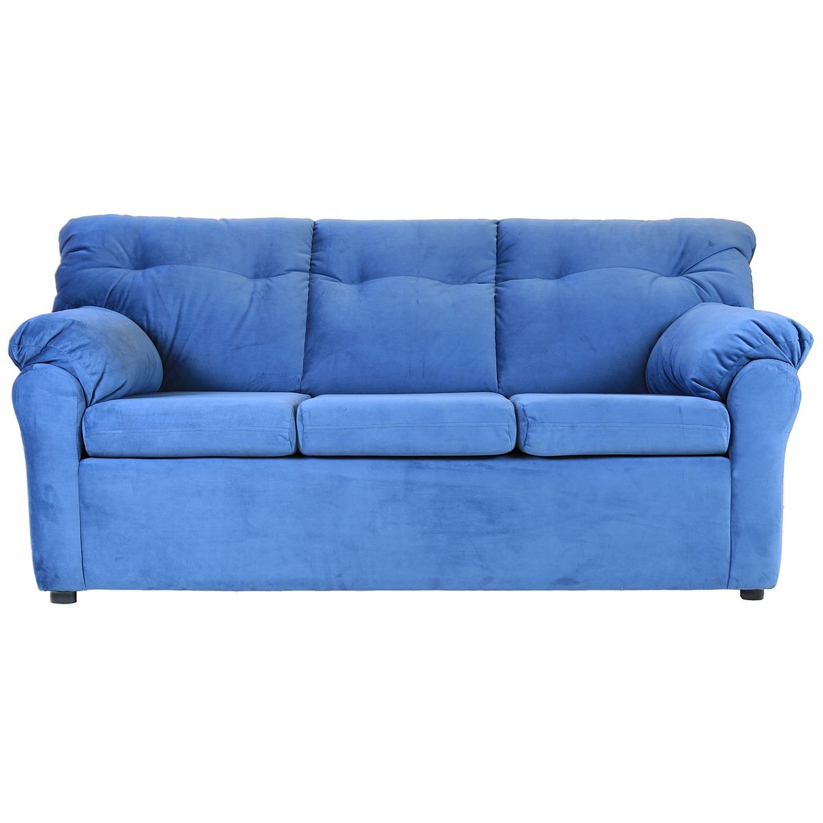 MUEBLES AMERICA - Living América 311 Tela Felpa  Azul Petróleo
