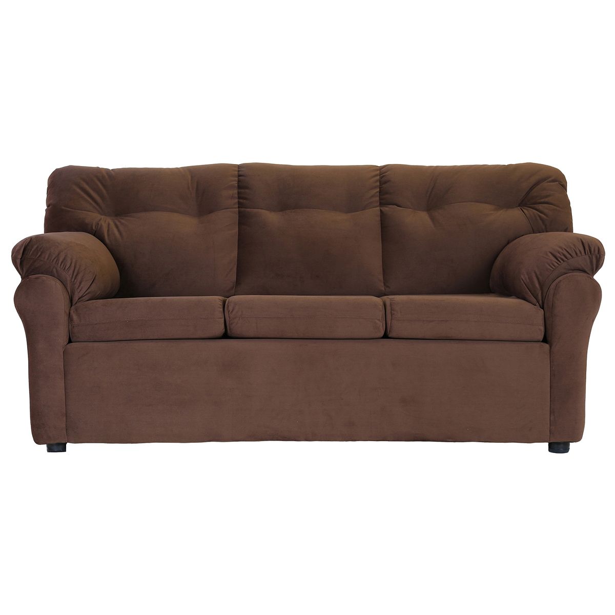 MUEBLES AMERICA - Living América 311 Tela Felpa  Chocolate