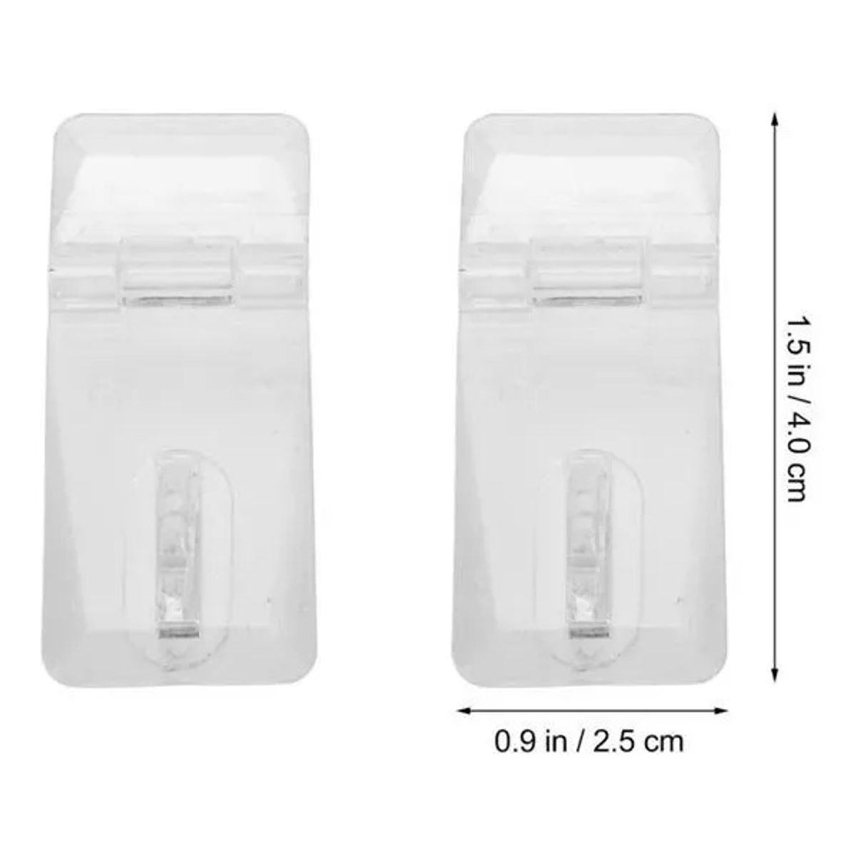 GENERICO - Aldaba Acrílico 5 Unidades De 40x25x3mm Porta Candado…