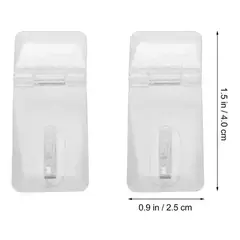 GENERICO - Aldaba Acrílico 5 Unidades De 40x25x3mm Porta Candado…