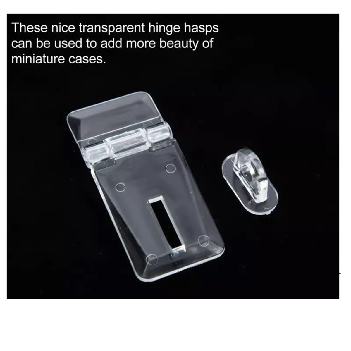 GENERICO - Aldaba Acrílico 5 Unidades De 40x25x3mm Porta Candado…