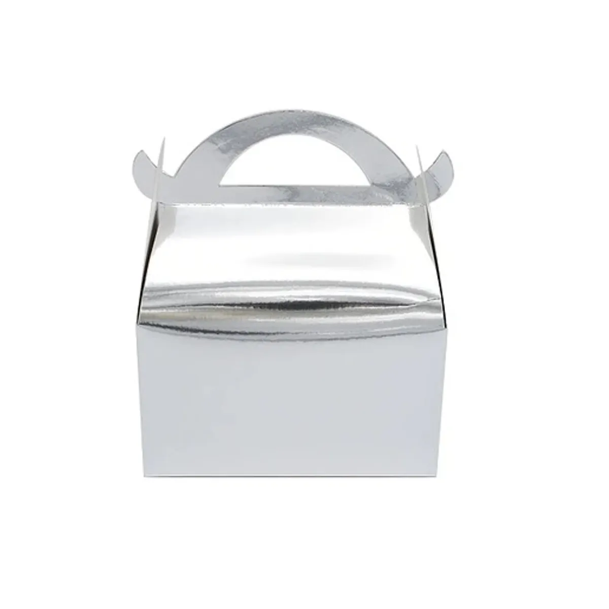 GENERICO - Cajita Sorpresa Cumpleaños Armable  16x9x19 cm Plateado