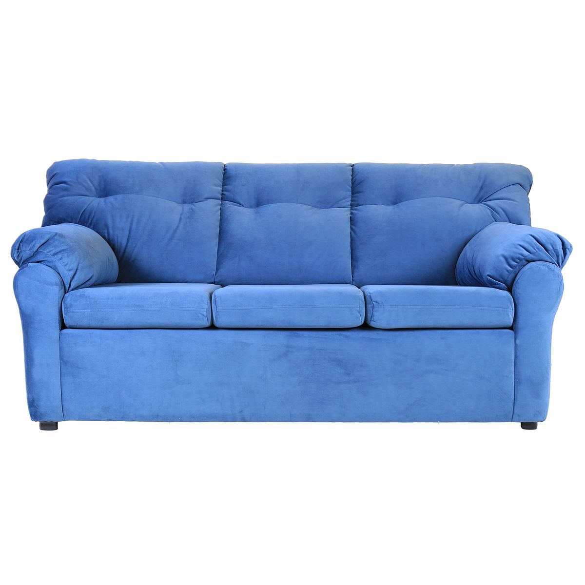 MUEBLES AMERICA - Living América 321 Tela Felpa Azul Petróleo
