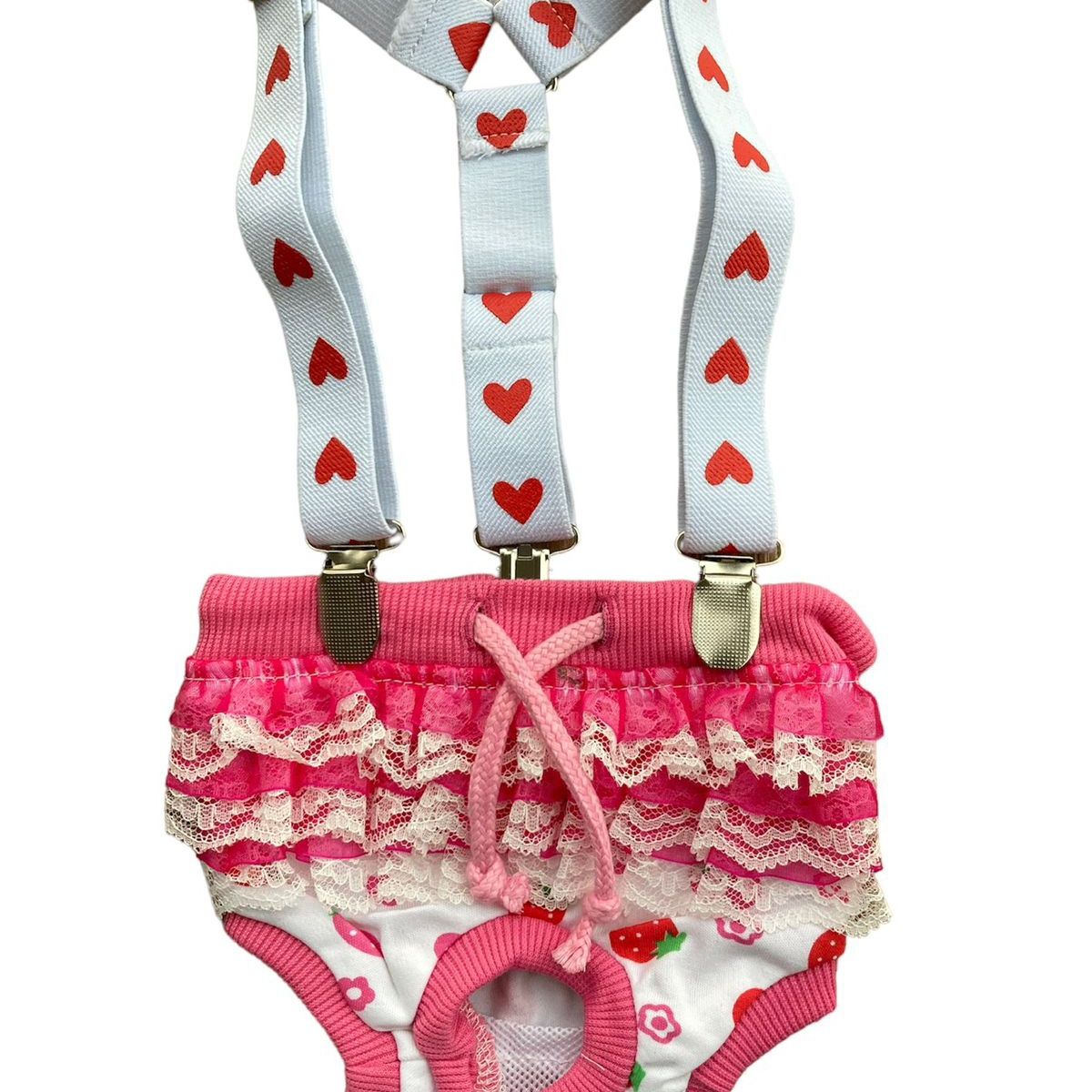 GENERICO - Tirantes para Calzón o Pañal Corazón S-M…