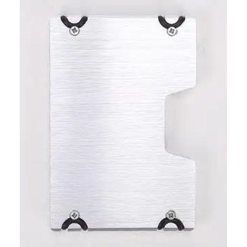 GENERICO - Portatarjetas con bloqueo RFID minimalista Metal de aluminio