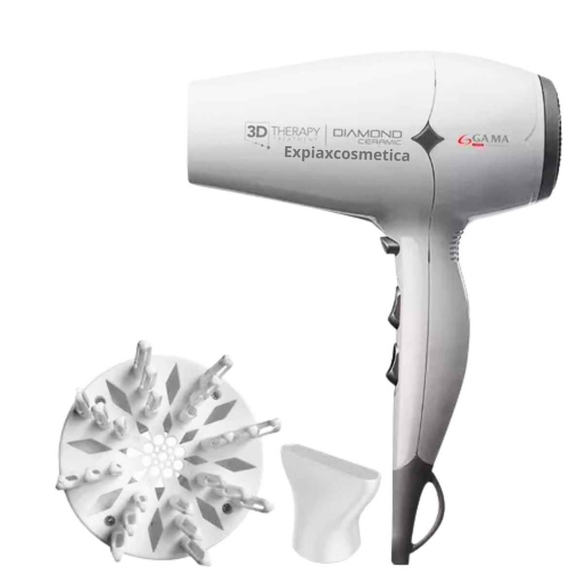 GAMA - Secador de Pelo Diamond Ceramic Ion 3D Theraphy 2300W Efecto Antifrizz