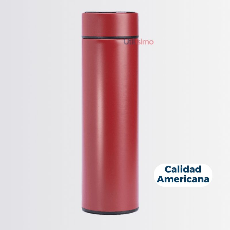 SMART CUP - Termo Inteligente Vaso Digital Táctil Taza Led Rojo