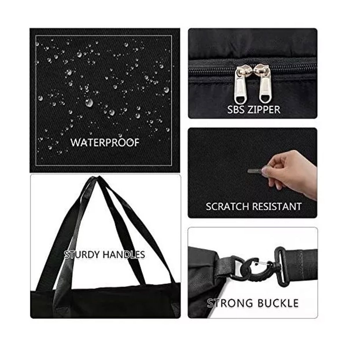 GENERICO - Bolsa De Viaje Para Mujer Negro